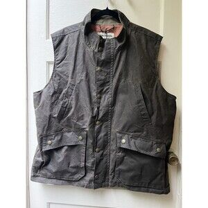 Tom Beckbe Kinsman Vest XXL Waxed Cotton Brown Hunting Outdoors Rustic Nature